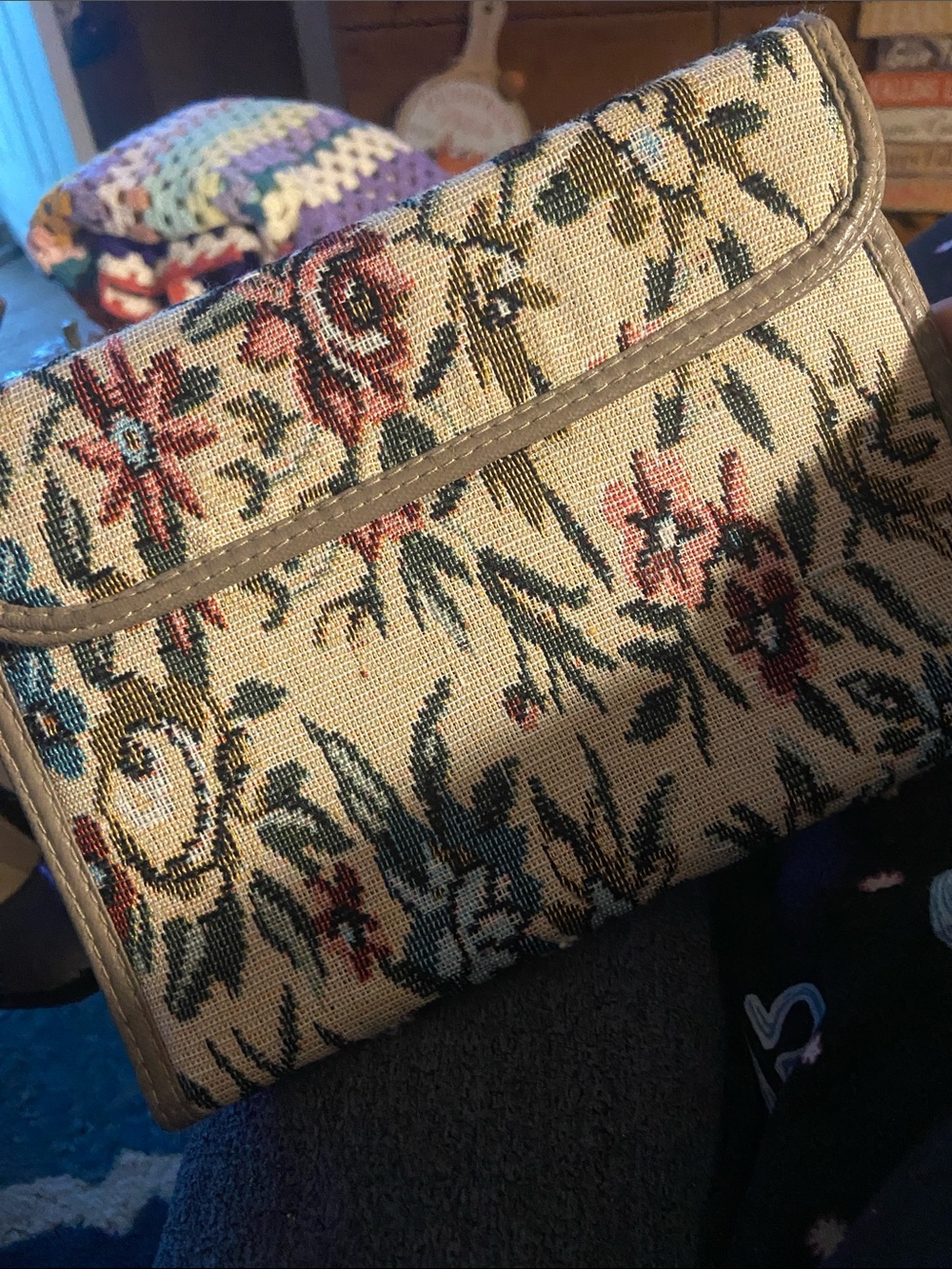 Floral Tapestry Wallet ID Case
